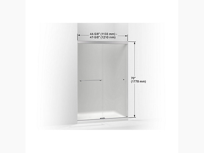 Revel Frameless Sliding Shower Door, Kohler Revel Sliding Shower Door